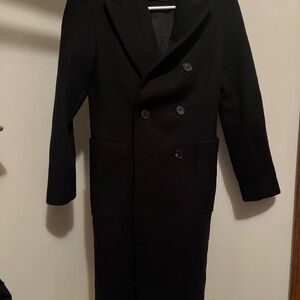ZARA Women’s Black Double-Breasted Coat